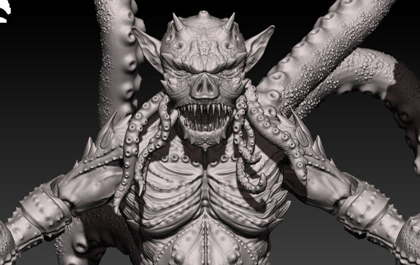 My project in Digital Sculpture of Fantastic Creatures with ZBrush course 3