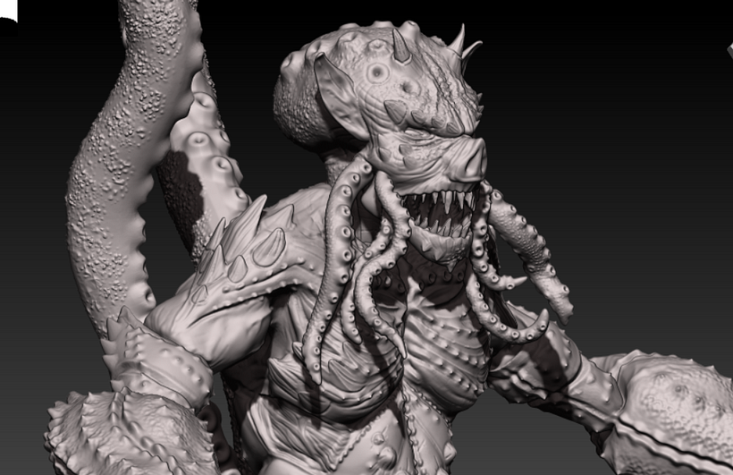 My project in Digital Sculpture of Fantastic Creatures with ZBrush course 4