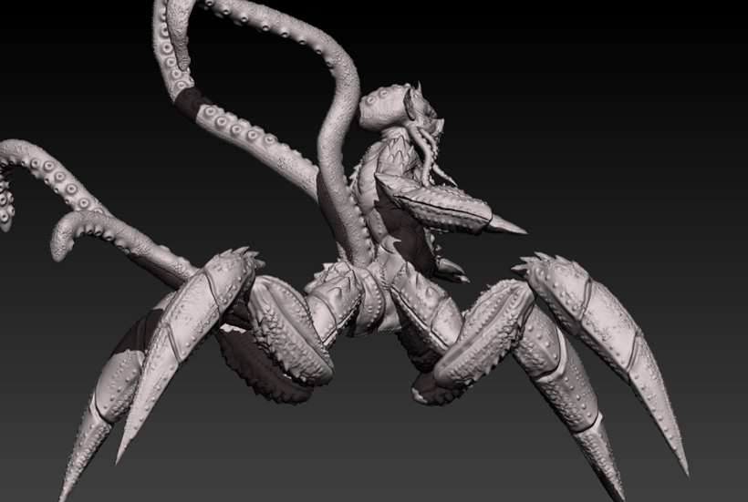 My project in Digital Sculpture of Fantastic Creatures with ZBrush course 6