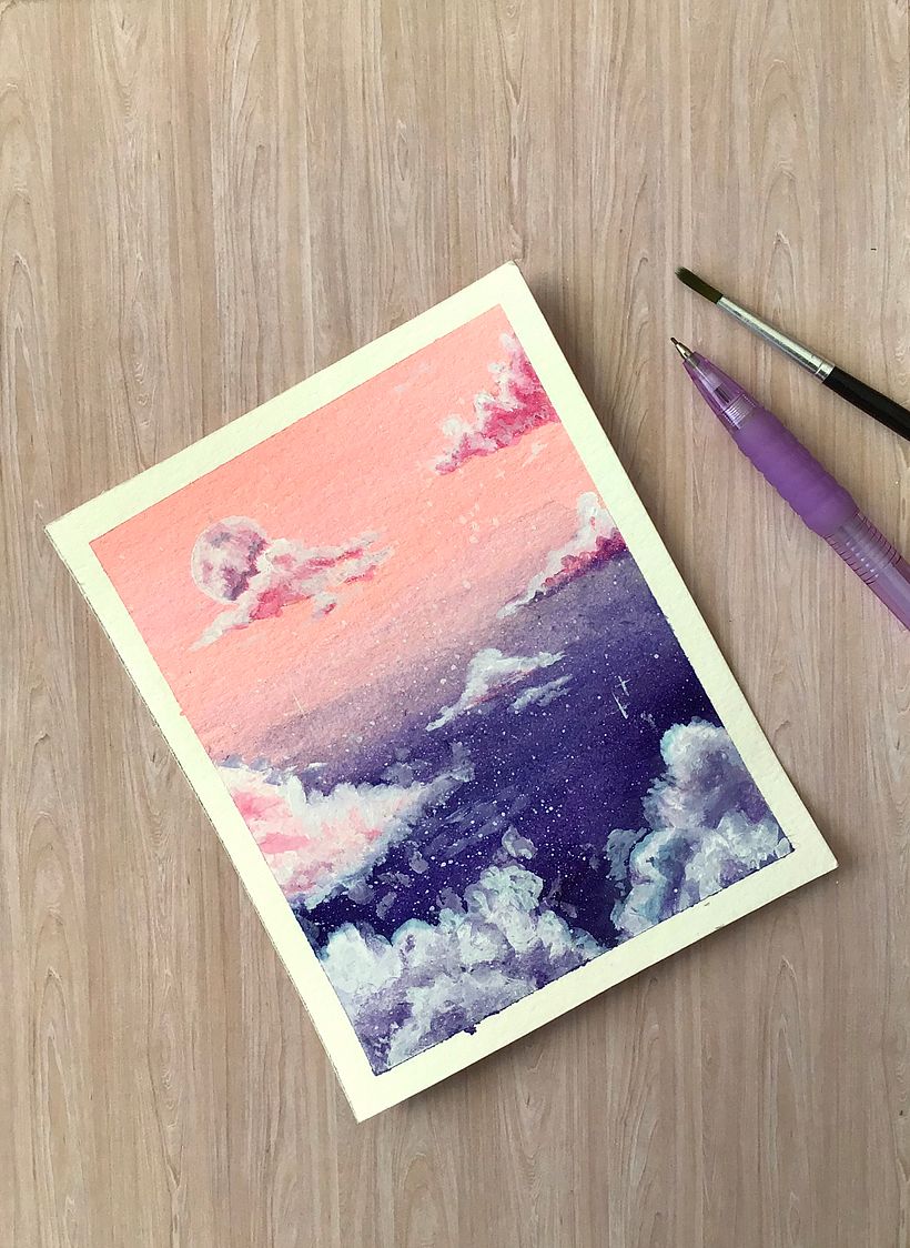 Concurso: pinta tu cielo con acuarela y participa por cursos y un súper kit 1