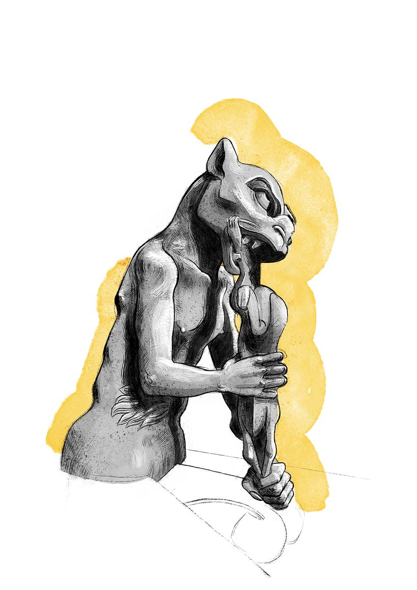 Gárgolas #inktober2020 6