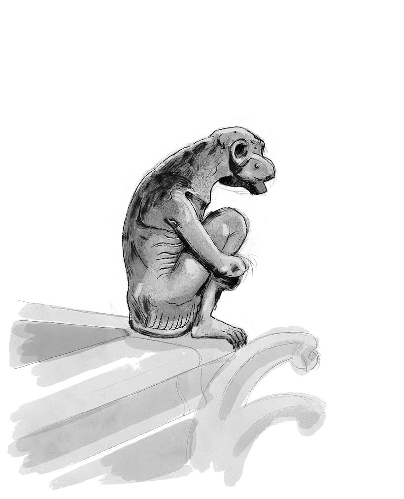 Gárgolas #inktober2020 7