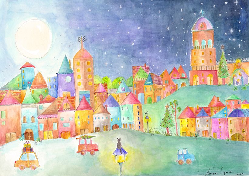 ilustraciones infantiles en acuarela mejoradas en APs