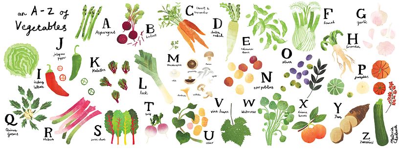 A-Z of Vegetables 0