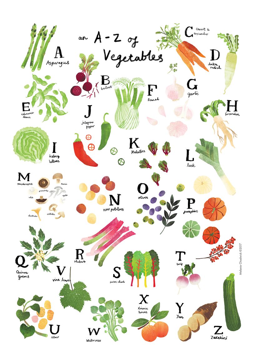 A-Z of Vegetables 1