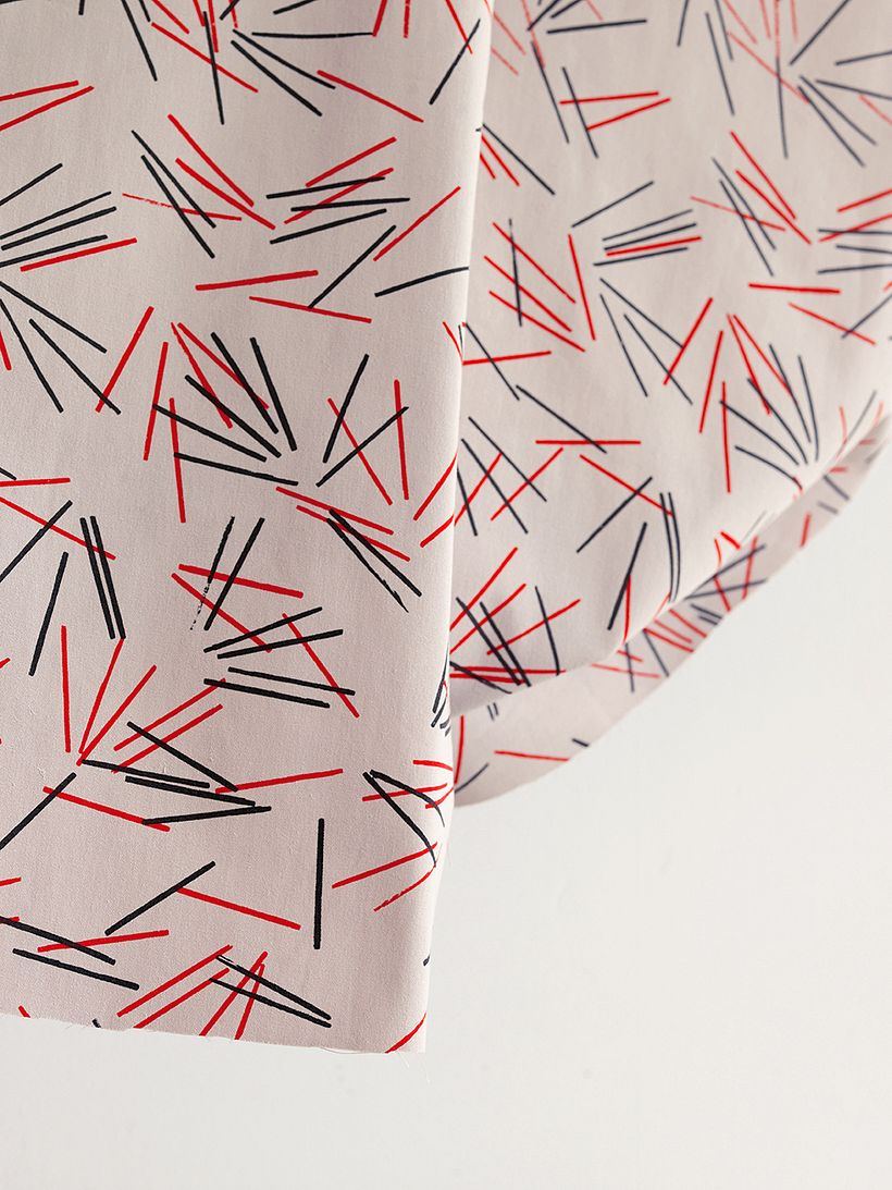 Tejido estampado a dos tintas "Alegría doble"