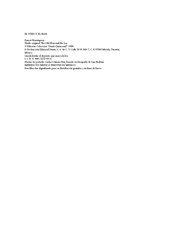 El viejo y el mar 1