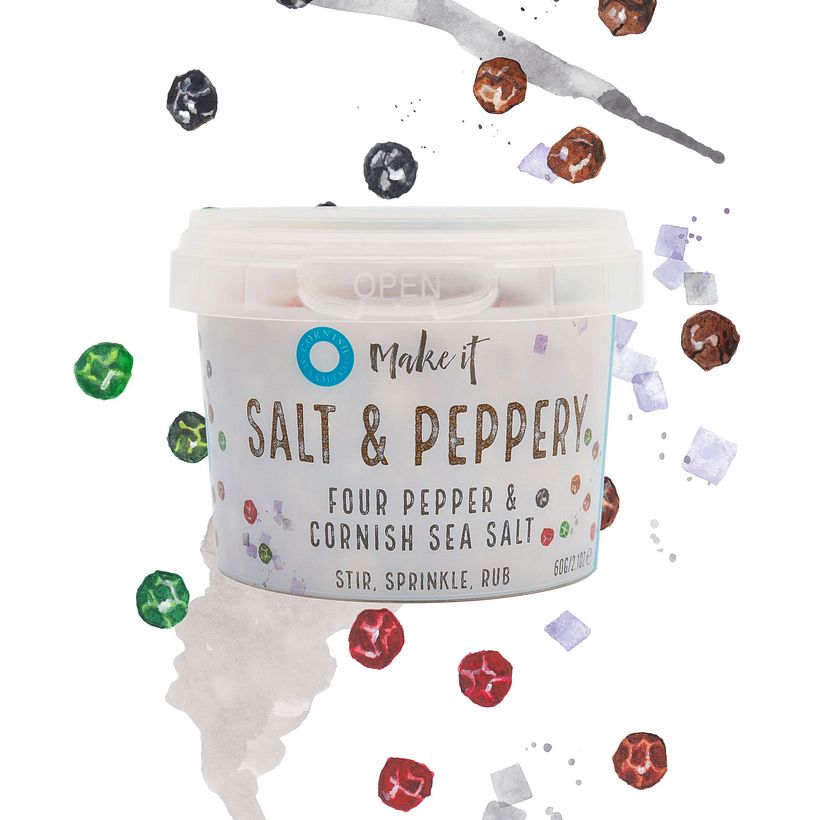 Cornish Seasalt Pots - Geleneksel illüstrasyon