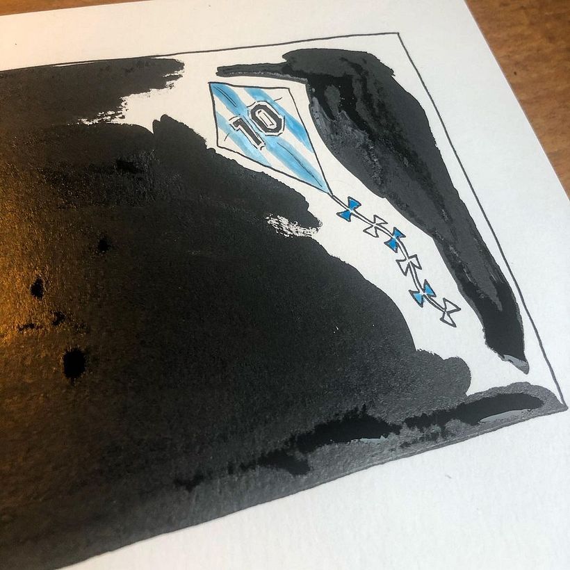 Ilustraciones en honor a Maradona 7
