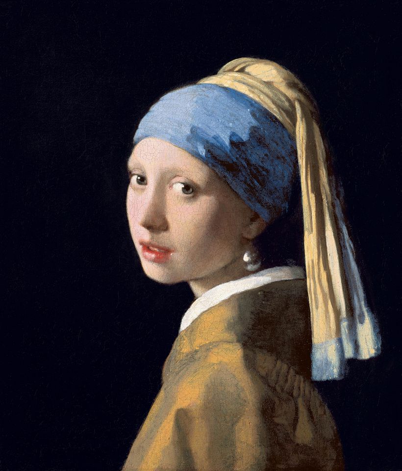 "Girl with a Pearl Earring", by Johannes Vermeer (1665)