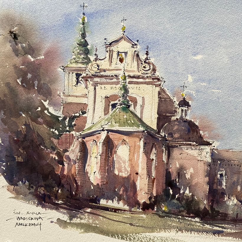 Warsaw - St. Anne from Mariensztat