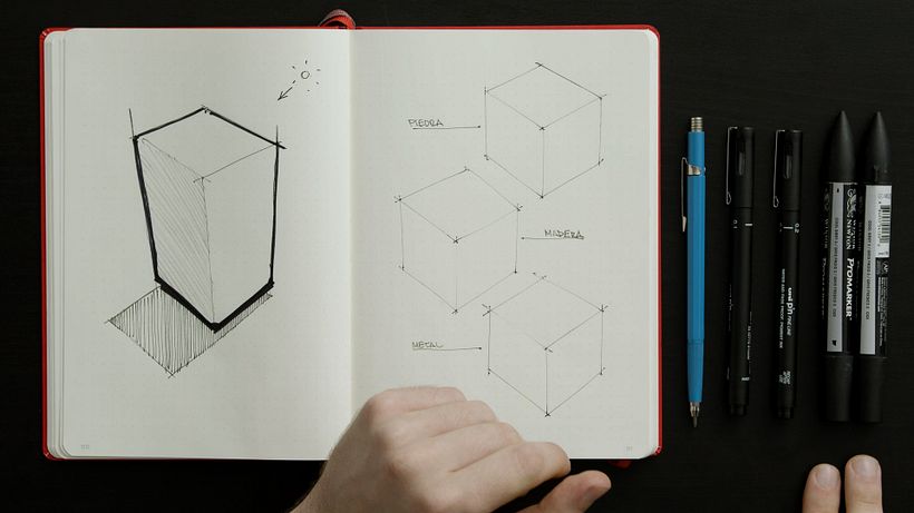 Tutorial Sketching: cómo representar textura de piedra con bolígrafo y marcador 3