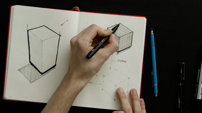 Tutorial Sketching: cómo representar textura de piedra con bolígrafo y marcador 15