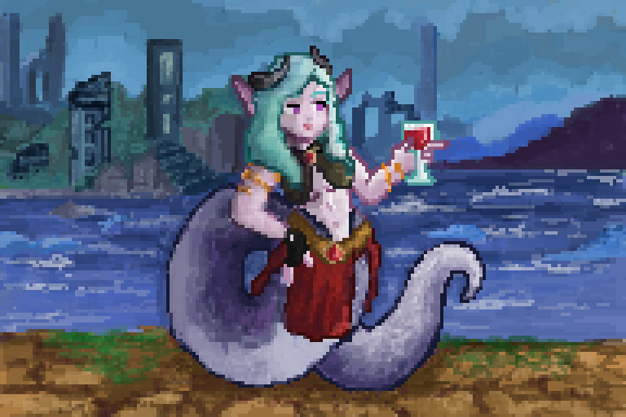 My project in Introduction to Character Design in Pixel Art course -1