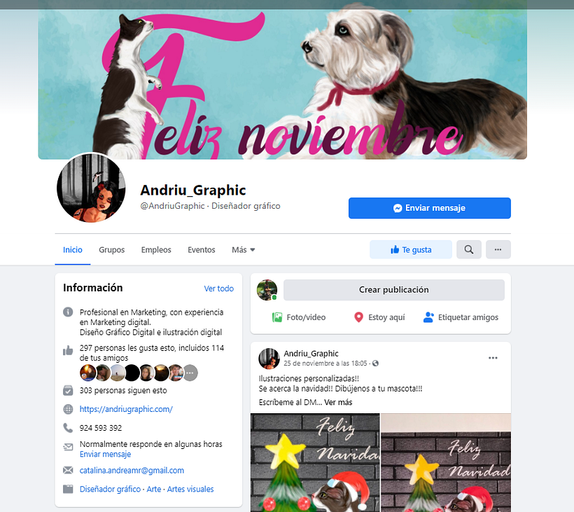 Página de Facebook Andriu Graphic