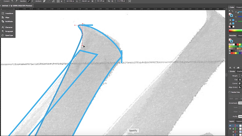 How to Vectorize a Lettering Design 11