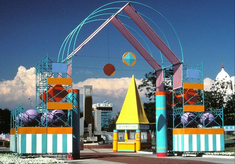 1984 Olympic Pavilion in Los Angeles, designed by Deborah Sussman
