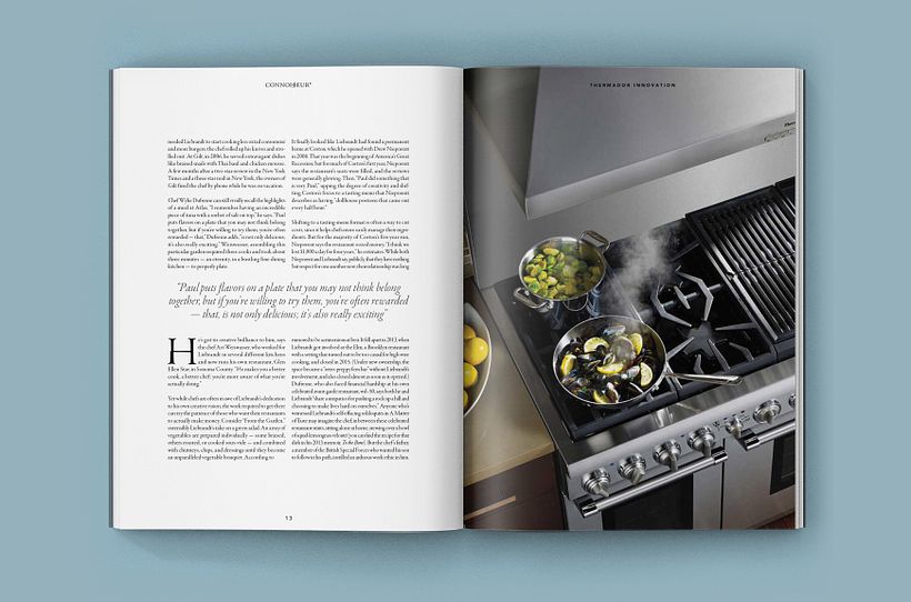 Connoisseur by Thermador magazine - Fotografía