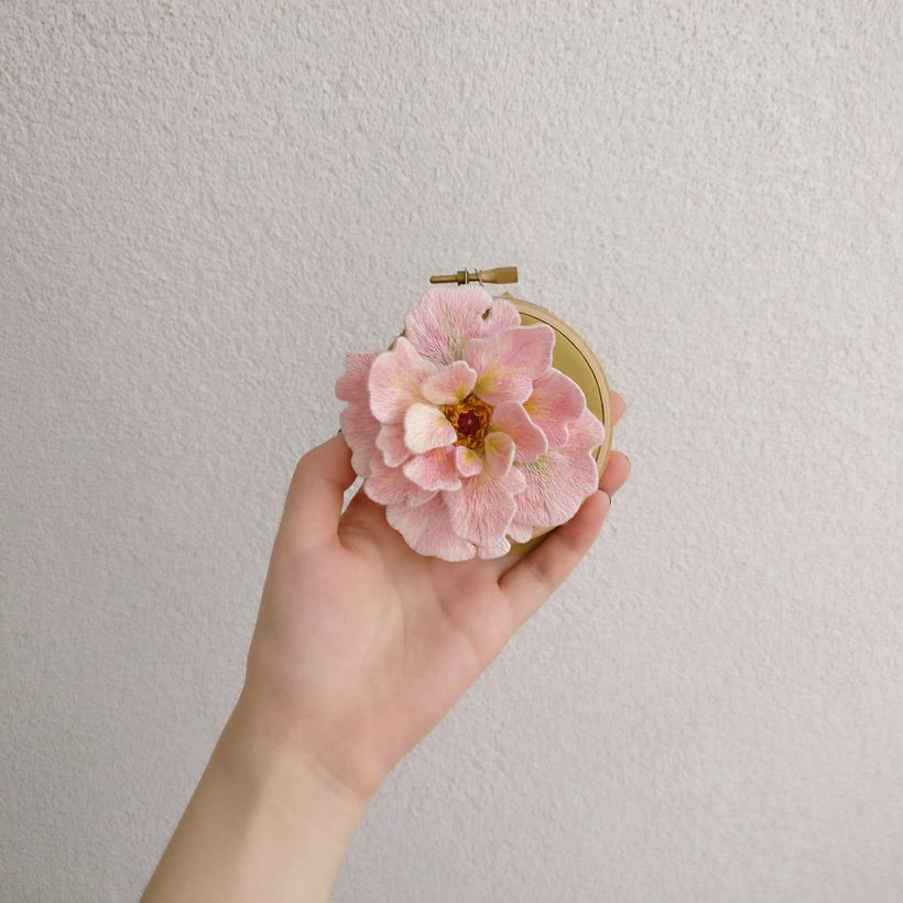 3D Embroidery -  Peony 2