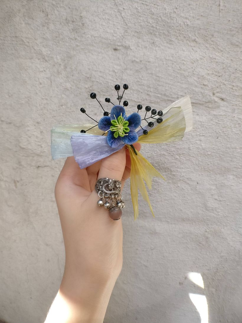 3D Embroidery -  Hellebore -1