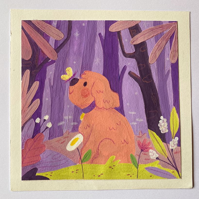 Mi proyecto final con gouache :D