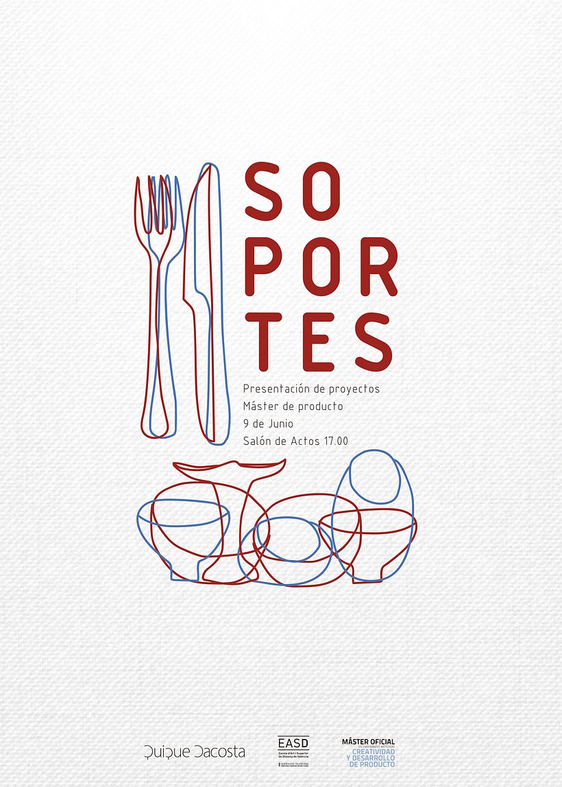 Cartel para la presentación del proyecto Soportes