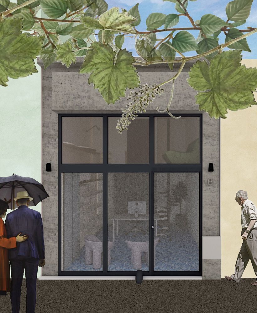 My project in Architectural Visualization Using Digital Collage course -1