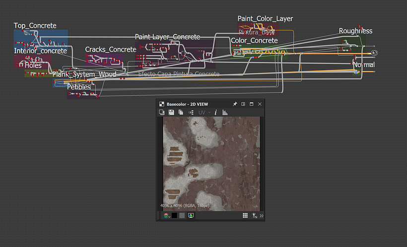 Betonwand mit Holzbrettern beschädigen Generator 12