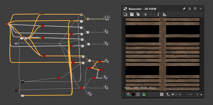 Betonwand mit Holzbrettern beschädigen Generator 11