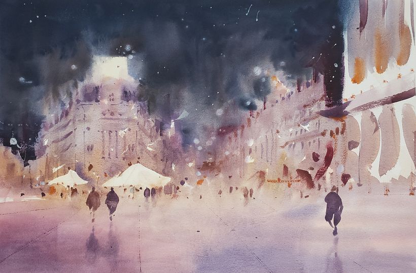 Paseo nocturno, 2020 -1