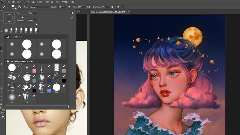 Make Your Digital Fantasy Portraits Sparkle in Photoshop 5