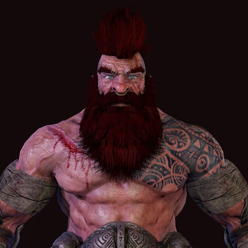 Mi Proyecto del curso: Dwarf head low poly 5