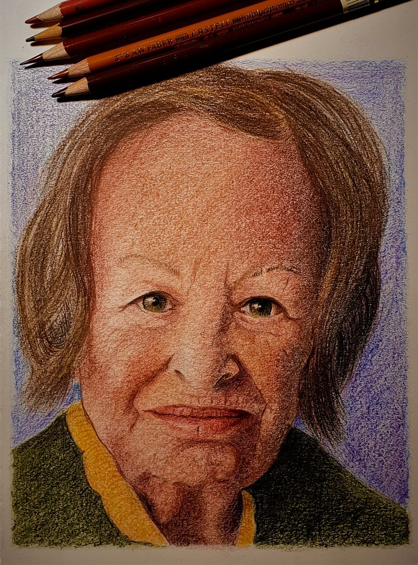 My project in Realistic Portrait with Coloured Pencils course 0