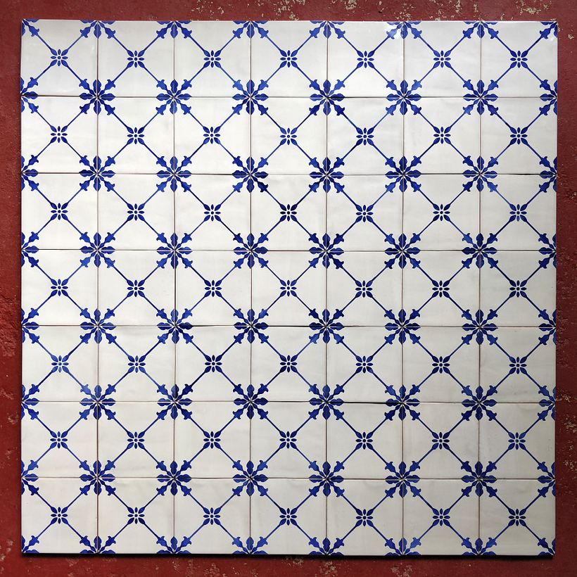 Hand painted traditional Portuguese tiles - Padre Luis Cabral 890 -1