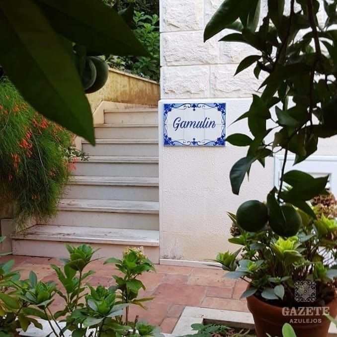 Personalized tile mural for a house 1