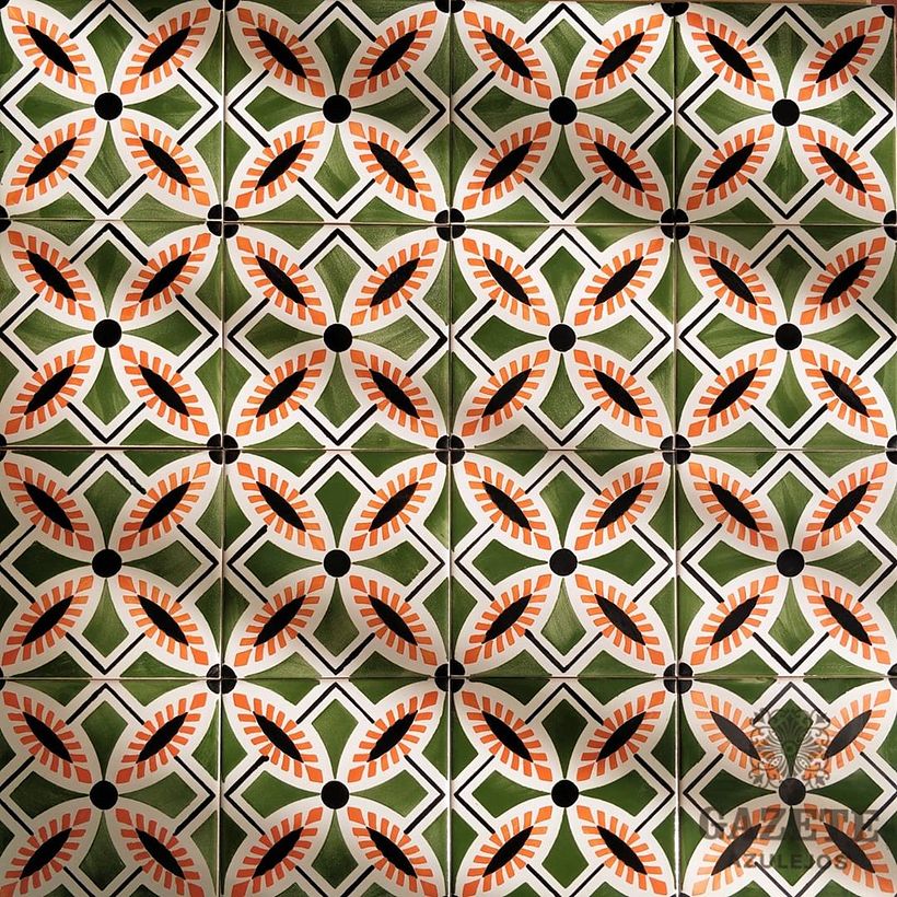 Hand painted traditional Portuguese tiles - Anselmo Braancamp 637 0
