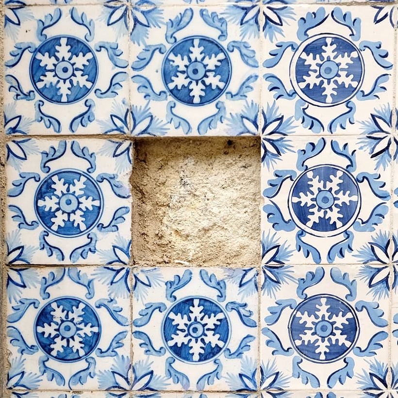 XIX century tile replicas for a building facade 1