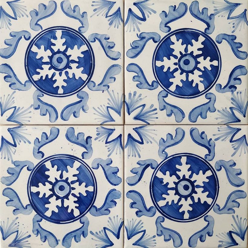 XIX century tile replicas for a building facade 4
