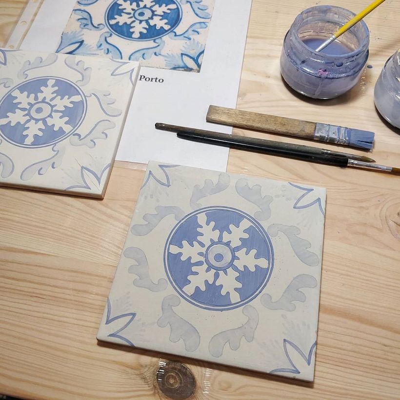 XIX century tile replicas for a building facade 5