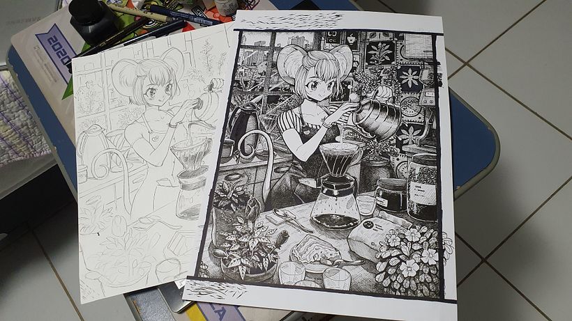 Sketchbooks and Traditional Illustrations 1
