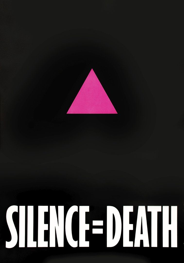 Cartel realizado para ACT UP en 1987