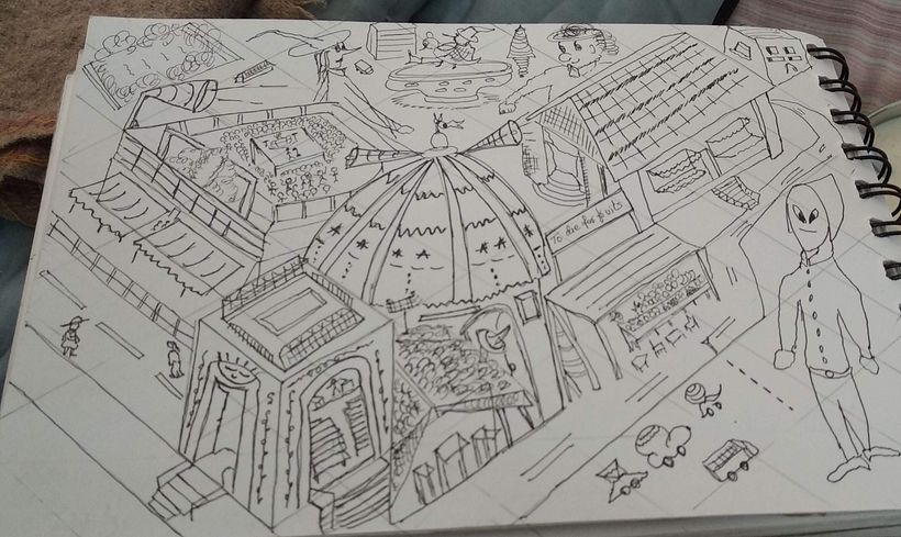 This is pure imagination. I have tried to include as much as I have learned in this course. 