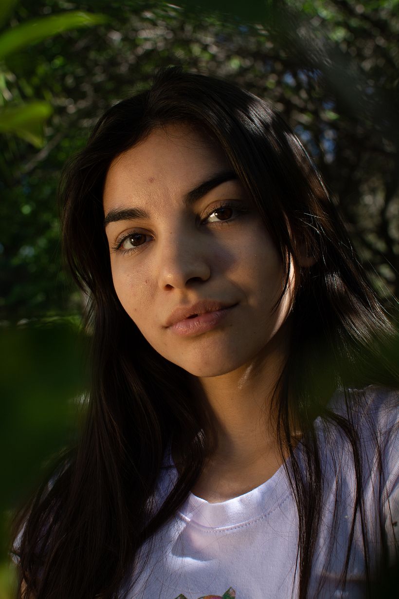 Fotografía tipo "headshot", aprendida en el curso.
