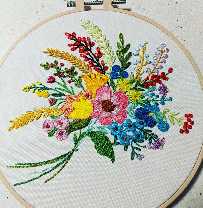 Completed embroidery projects - Broderie