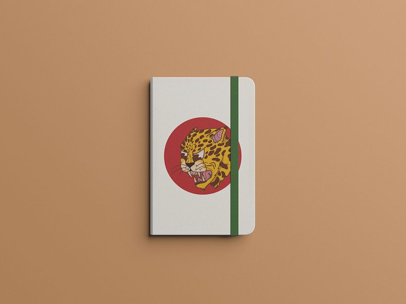 Mockup de caderno com lombada