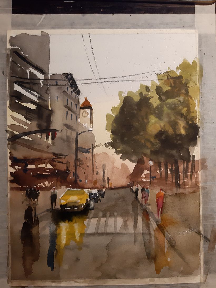 My project in Urban Landscapes in Watercolor course 0
