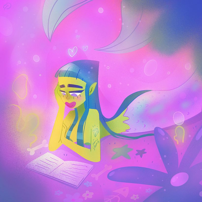 Sirenas modernas - Traditionelle Illustration