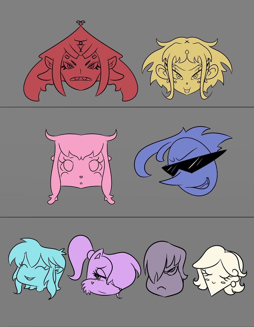 Jugando con las formas y personalidad que éstas le pueden dar al personaje