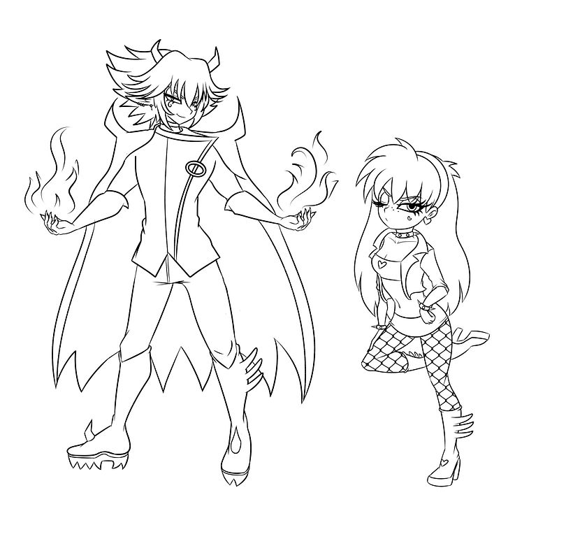 Concepto final de personajes con los cuales se hará el trabajo