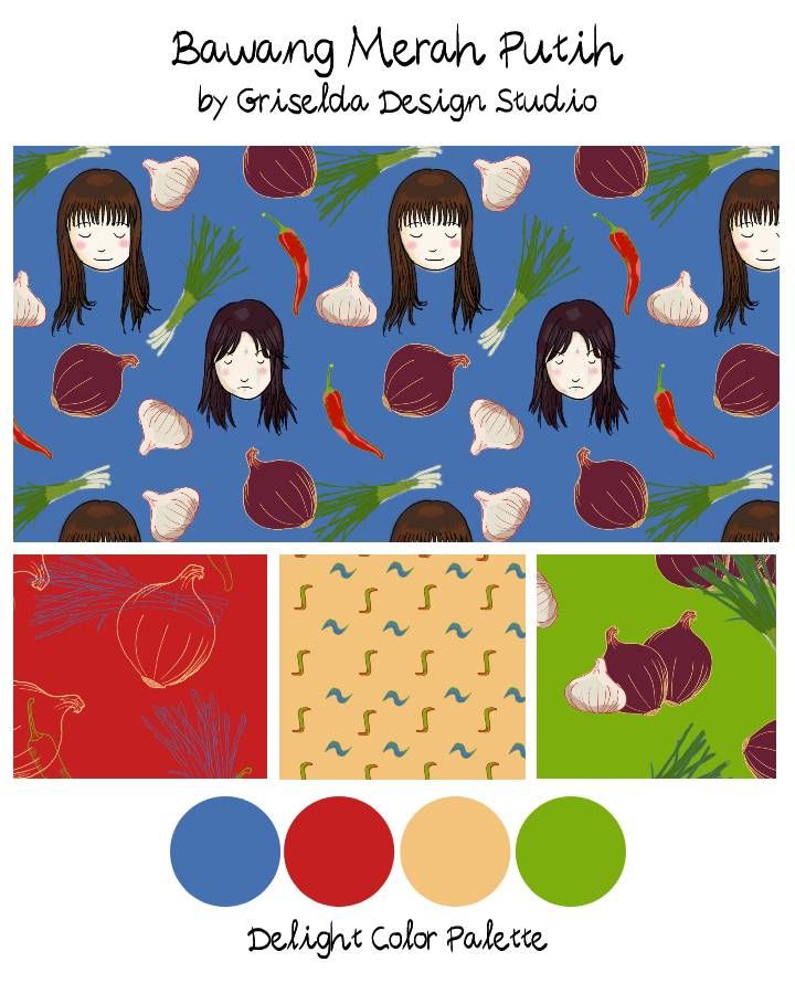 Sample of illustration using the color palette